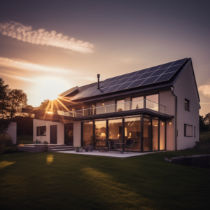 maison moderne avec panneau solaire maison panneau solaire