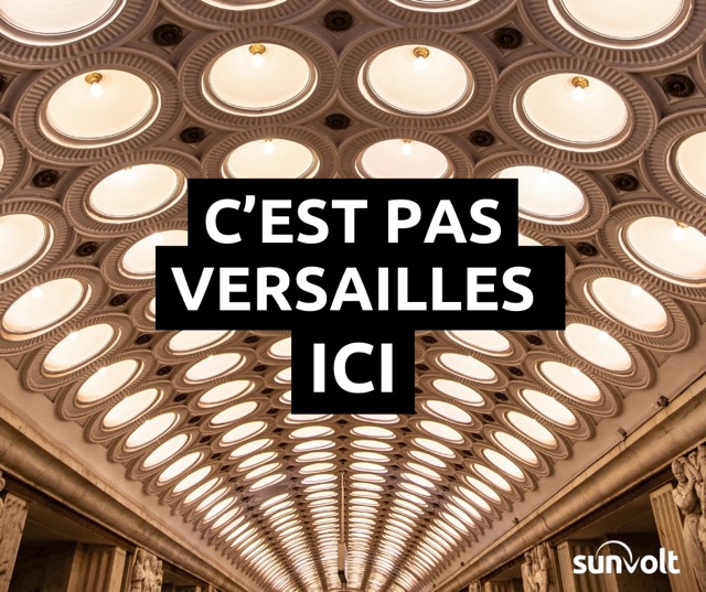 C’est pas versailles ici lampes LED